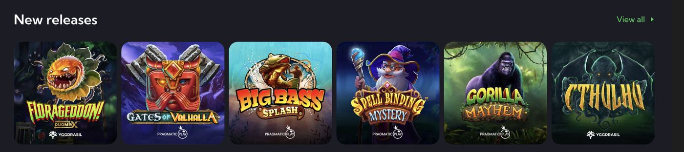 Nieuwe releases bij Lamba casino